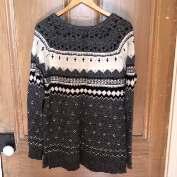 American Eagle fair isle boho tunic sweater - Picture 3 of 4